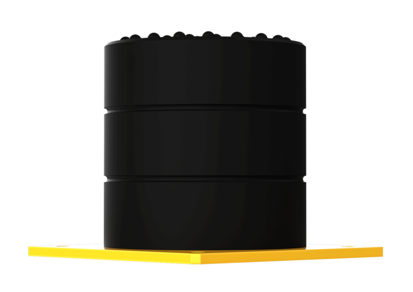 Cellular plastic buffers for crane applications. KoRo RIW GmbH